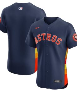 Houston Astros Nike Alternate 2 Elite Jersey - Navy/Orange