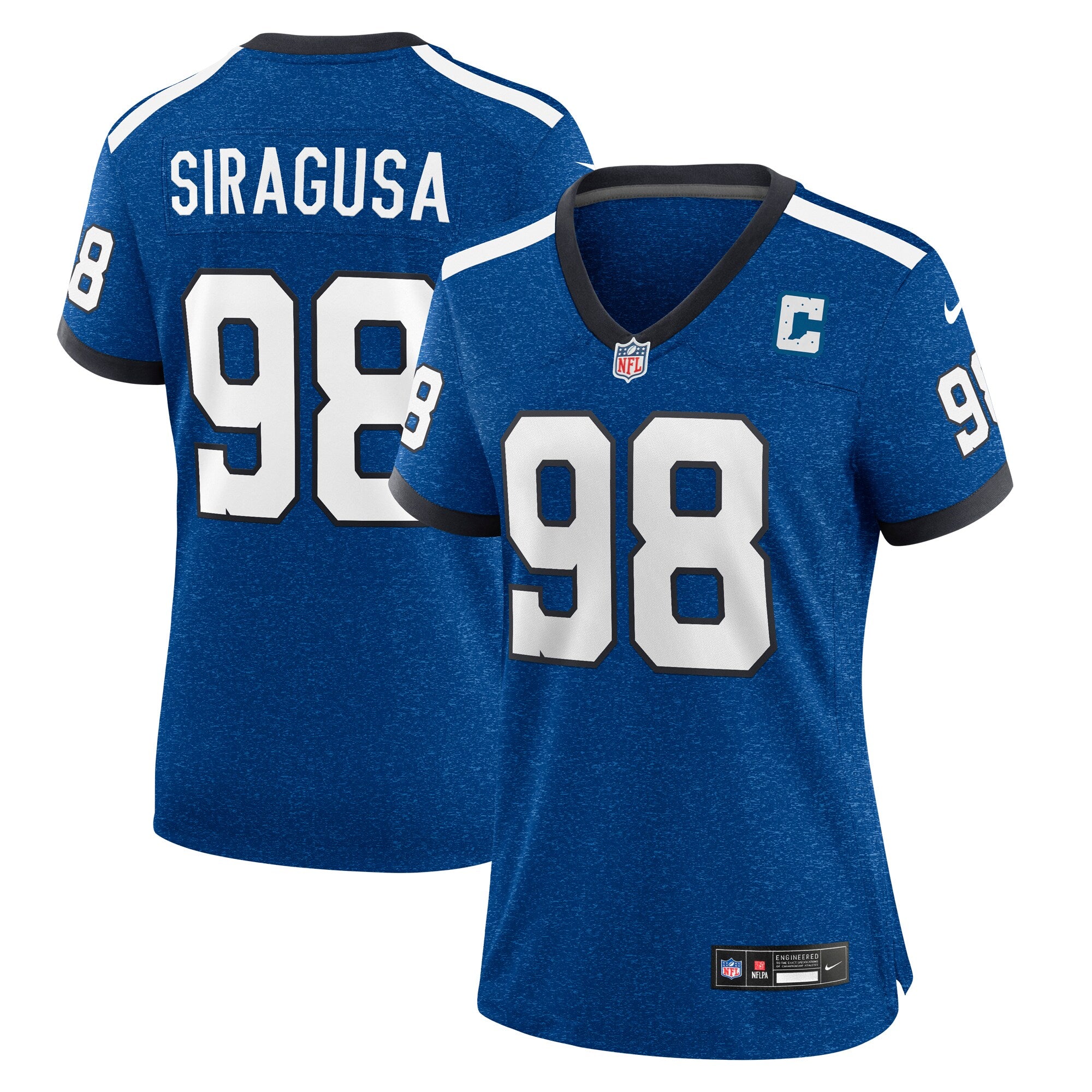 Tony Siragusa Indianapolis Colts Nike Women's Game Retired Player Jersey - Royal/Blue - Image 5