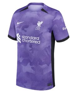 Alternative view of Darwin N¨²?ez Liverpool Nike 2023/24 Third Stadium Replica Player Jersey - Purple