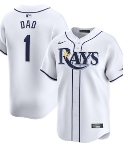 Tampa Bay Rays Nike #1 Dad Home Limited Jersey - White
