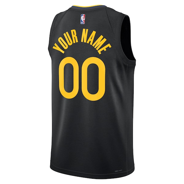 Golden State Warriors Jordan Brand Unisex 2024/25 Custom Swingman Jersey - Statement Edition - Black - Image 3