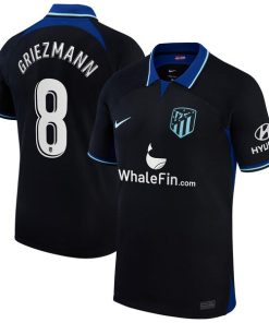 Antoine Griezmann Atletico de Madrid Nike 2022/23 Away Breathe Stadium Replica Player Jersey - Black
