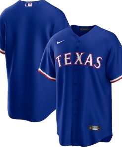 Texas Rangers Nike Alternate Replica Team Logo Jersey - Royal/White/Gray