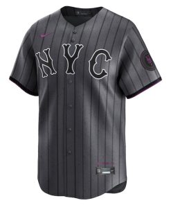 Alternative view of Juan Soto New York Mets Nike City Connect Limited Jersey - Gray