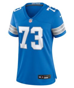 Alternative view of Christian Mahogany Detroit Lions Nike Women's Team Game Jersey -  Blue