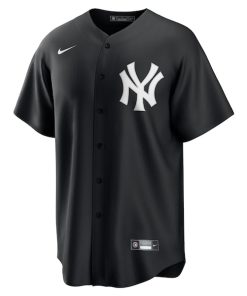 Alternative view of Aaron Judge New York Yankees Nike Lights Out Replica Player Jersey - Black