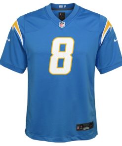 Alternative view of Omarion Hampton Los Angeles Chargers Nike Youth Team Game Jersey - Powder Blue