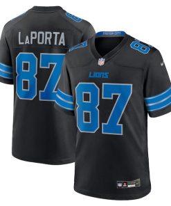 Sam LaPorta Detroit Lions Nike 2nd Alternate Game Jersey - Black/Blue