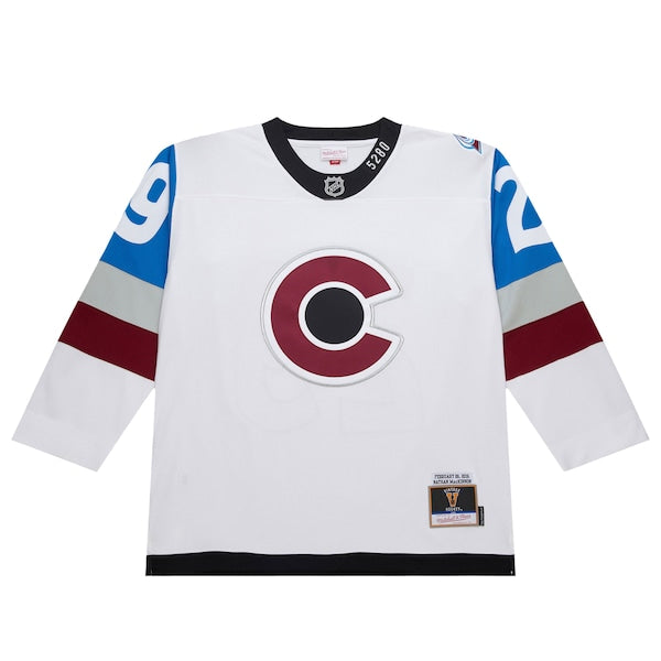Nathan MacKinnon Colorado Avalanche 2016-17 Power Play Jersey - White - Image 2