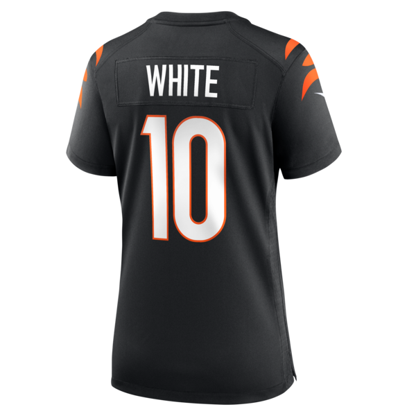 Mike White Cincinnati Bengals Nike Women's Team Game Jersey - Black - Image 3