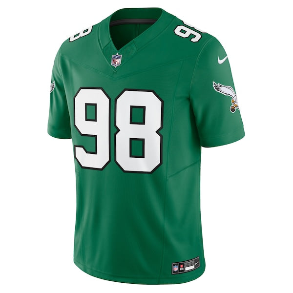 Jalen Carter Philadelphia Eagles Nike Alternate Vapor F.U.S.E. Limited Jersey - Kelly Green - Image 2
