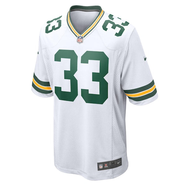 Aaron Jones Green Bay Packers Nike Game Player Jersey - White - Image 2