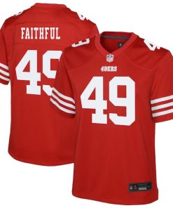The Faithful San Francisco 49ers Nike Youth Team Game Jersey - Scarlet
