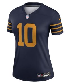 Alternative view of Jordan Love Green Bay Packers Nike Women's The 1923 Classic Legend Player Dri-FIT Top - Navy