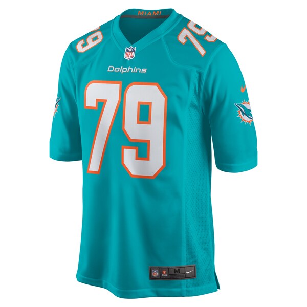 Eric Fisher Miami Dolphins Nike Home Game Player Jersey - Aqua - Image 2