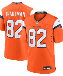Adam Trautman Denver Broncos Nike Team Game Jersey -  Orange