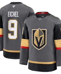 Jack Eichel Vegas Golden Knights  Alternate Premium Jersey - Gray/Gold
