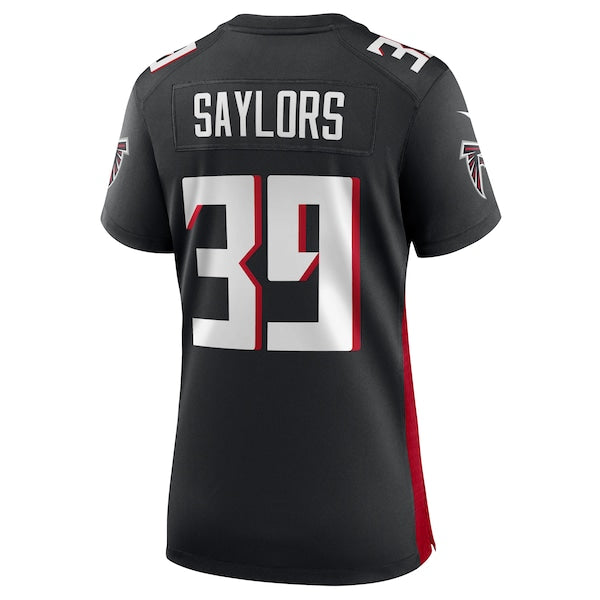 Jacob Saylors Atlanta Falcons Nike Women's Game Jersey - Black - Image 3