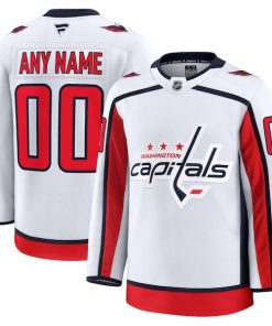 Washington Capitals  Away Premium Custom Jersey - White/Red/Black