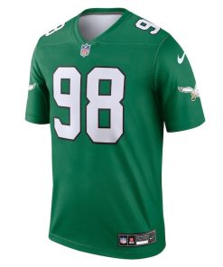 Alternative view of Jalen Carter Philadelphia Eagles Nike Alternate Legend Jersey - Kelly Green