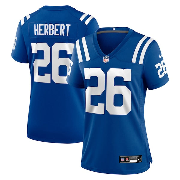 Khalil Herbert Indianapolis Colts Nike Women's Team Game Jersey - Royal - Image 2