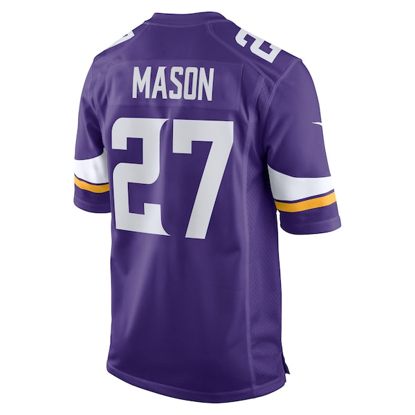 Jordan Mason Minnesota Vikings Nike Team Game Jersey - Purple - Image 3