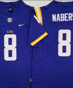 Malik Nabers NCAA LSU Tigers Nike Vapor Limited Jersey