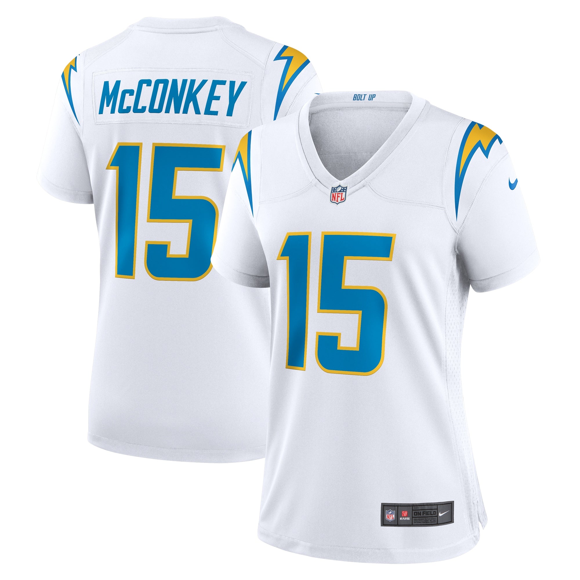 Ladd McConkey Los Angeles Chargers Nike Women's Alternate Game Jersey - Navy/Royal/White - Image 7