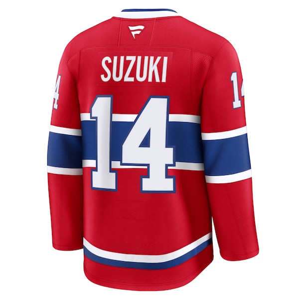 Nick Suzuki Montreal Canadiens Home Premium Jersey - Red - Image 4
