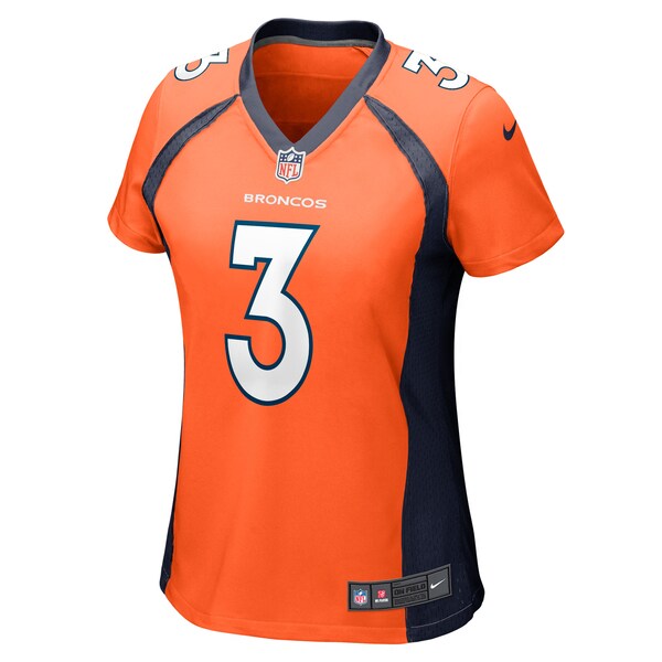 Russell Wilson Denver Broncos Nike Women's Player Jersey - Orange/Navy - Image 3