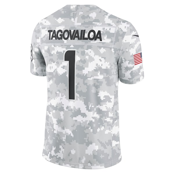 Tua Tagovailoa Miami Dolphins Nike 2024 Salute to Service Limited Jersey - Arctic Camo - Image 3