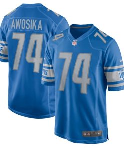 Kayode Awosika Detroit Lions Nike Home Game Player Jersey - Blue