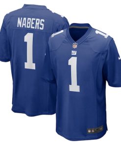 Malik Nabers New York Giants Nike 2024 NFL Draft First Round Pick Player Game Jersey - Royal