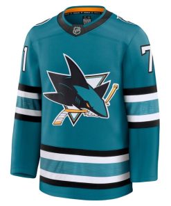 Alternative view of Macklin Celebrini San Jose Sharks  Home Premium Jersey - Teal