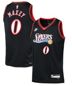 Tyrese Maxey Philadelphia 76ers Nike Youth  Swingman Jersey - Classic Edition - Black