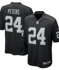 Marcus Peters Las Vegas Raiders Nike Team Game Jersey -  Black