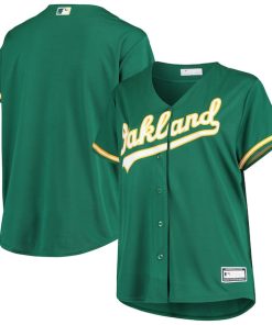 Oakland Athletics Women's Plus Size Alternate Replica Team Jersey - Green