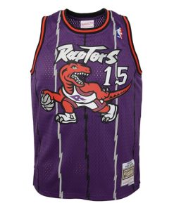 Alternative view of Vince Carter Toronto Raptors Toddler 1998/99 Swingman Jersey - Purple