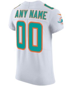 Alternative view of Miami Dolphins Nike Vapor Untouchable Elite Custom Jersey - White