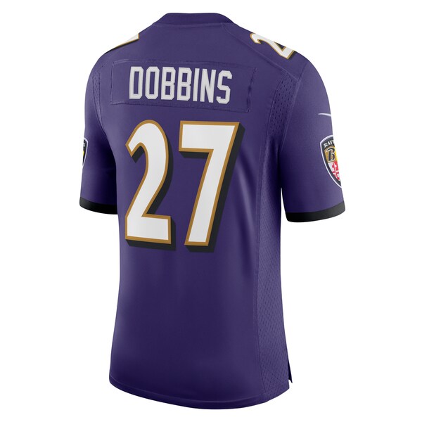 J.K. Dobbins Baltimore Ravens Nike Vapor Limited Jersey - Purple/Black - Image 4