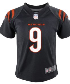 Alternative view of Joe Burrow Cincinnati Bengals Nike Toddler Game Jersey - Black