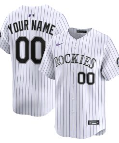 Colorado Rockies Nike Youth Home Custom Limited Jersey - White
