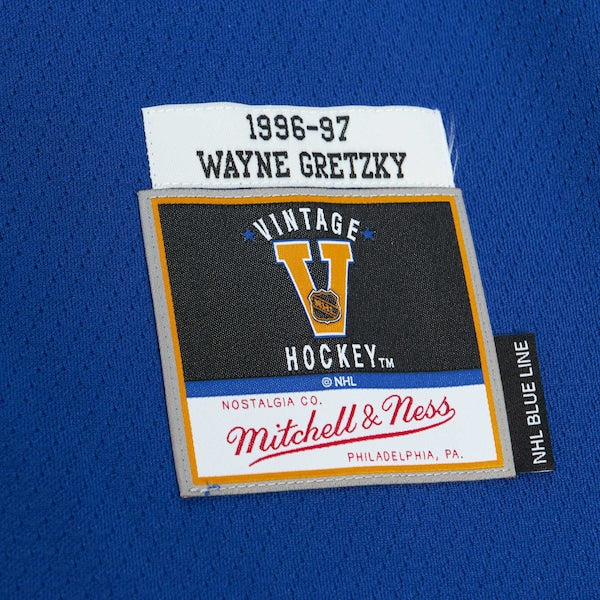 Wayne Gretzky New York Rangers 1996/97 Blue Line Player Jersey - Navy - Image 3