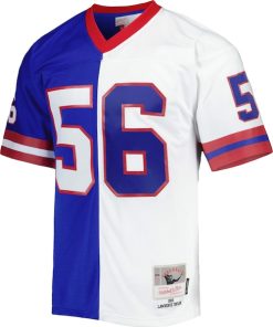 Alternative view of Lawrence Taylor New York Giants 1986 Split Legacy Replica Jersey - Royal/White