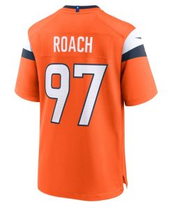Alternative view of Malcolm Roach Denver Broncos Nike Team Game Jersey -  Orange