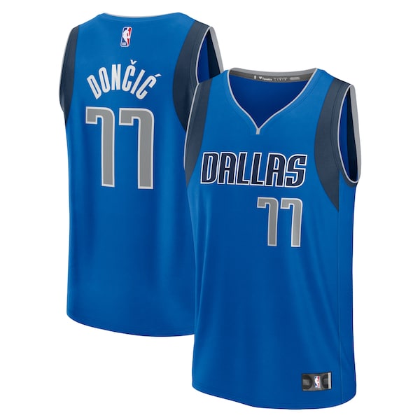 Luka Don?i? Dallas Mavericks Fast Break Replica Player Jersey - Icon Edition - Blue