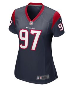 Alternative view of Hassan Ridgeway Houston Texans Nike Women's Game Player Jersey - Navy