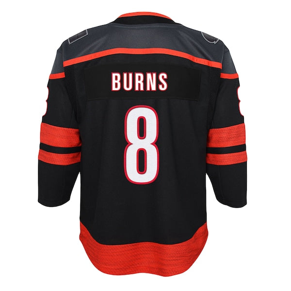 Brent Burns Carolina Hurricanes Youth 2022/23 Home Premier Player Jersey - Black - Image 3