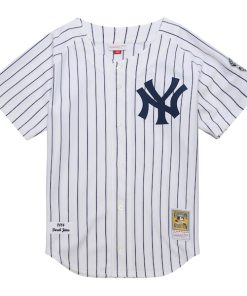 Alternative view of Derek Jeter New York Yankees 2014 Cooperstown Collection Authentic Throwback Jersey - White