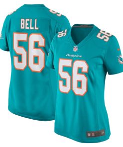 Quinton Bell Miami Dolphins Nike Women's  Game Jersey -  Aqua